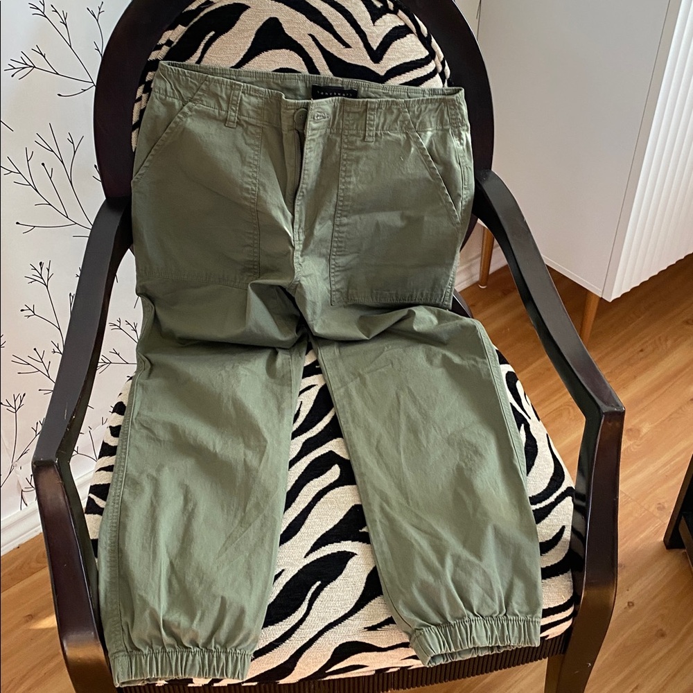 Sanctuary Olive Green Utility Joggers
